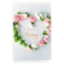 ABC Hochzeitskarte FR B6 53110 Bl&uuml;tenherz