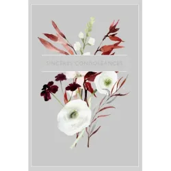 ABC Trauerkarte FR B6 53150 Blumen