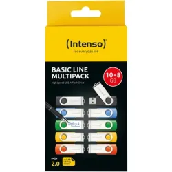 INTENSO USB-Stick Basic Line 10x8GB 3503561 USB 2.0 Mulitpack