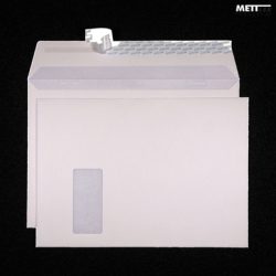 METTLER Couvert Fenster links C4 9245 120g, recycling weiss 250 Stk.