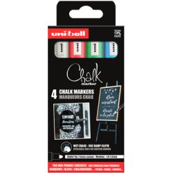 UNI-BALL Chalk Marker 1.8-2.5mm PWE-5M4PAS15 Rundspitze 4 St&uuml;ck