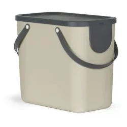 ROTHO Recyclingbox Albula 25lt 1024907422 Cappuccino 180x332x180mm