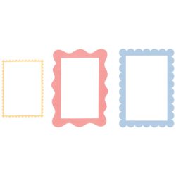 SIZZIX Stanzformen 666969 Fun Borders 9 Stück