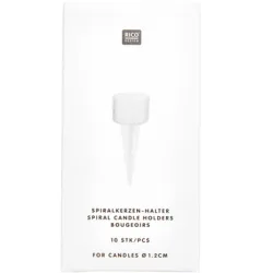 RICO DESIGN Kerzenhalter 10 Stück 400115 Transparent