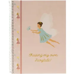 ANCOR Spiralbuch Hardcover A4 128734 Fairies Rose, liniert 80 Blatt