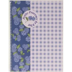ANCOR Spiralbuch Hardcover A4 130447 Provence Flowr, kariert 80 Bl.
