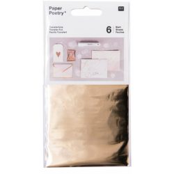 RICO DESIGN Transferfolie 9x15cm 08792.91.05 gold 6 Stück