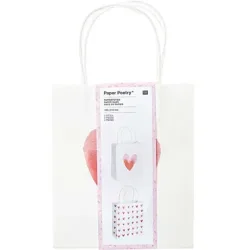RICO DESIGN Papiertüte Herzen 99001.78.20 18x21cm, 2 Stück