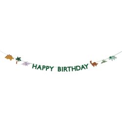 PARTYDECO Girlande Happy Birthday 4.5m GRL106 Dinoaurier
