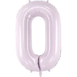 PARTYDECO Folienballon Ziffer 0 72cm FB230G-0-014 lila