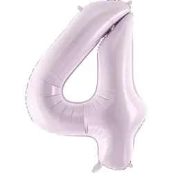 PARTYDECO Folienballon Ziffer 4 72cm FB230G-4-014 lila