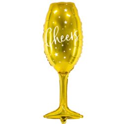 PARTYDECO Folienballon 80cm FB52M-019 Glas