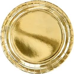 PARTYDECO Teller 23cm TPP58-019ME gold 6 Stück