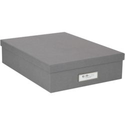 BIGSO BOX OF SWEDEN Aufbewahrungsbox Oskar 945154141 grau 26x35x8.5cm