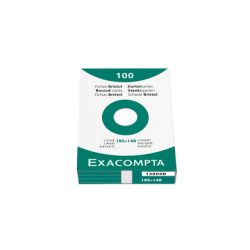 EXACOMPTA Karteikarten liniert A6 13809B weiss 100 St&uuml;ck