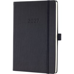 CONCEPTUM Wochennotiz-Kalender 2027 C2714 1W/2S schwarz 14.8x21.3cm