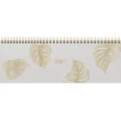 RIDOIDE Pultkalender Design Line 2027 7036311027.27 1W/2S Monstera DE 29.7x10.5cm