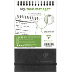 BIELLA Agenda AgeBag undatiert 786191C Task M 125 Blatt sw 12x20cm
