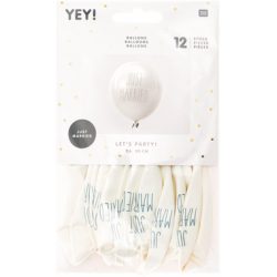 RICO DESIGN Luftballons 30cm 81001.00.05 Just Married 12 Stück