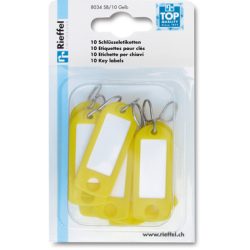 RIEFFEL Schl&uuml;sseletiketten 8034SB/10 10 St&uuml;ck gelb