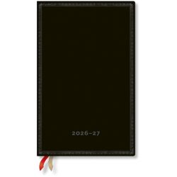 PAPERBLANKS Agenda Black Ed. Maxi 26/27 DF2030-2 1W/2S 13M FR Ver HC 13.5x21cm