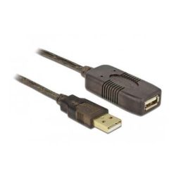 Delock USB-Kabel USB 2.0 USB-A Stecker, USB-A Buchse 10.00 m Schwarz 82446