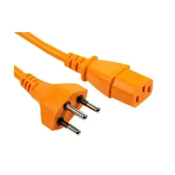 FURBER.power Netzkabel C13-T12 1.0 m Orange