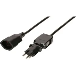 Max Hauri 139983 Strom Verlängerungskabel Weiß 5.00 m H05VV-F 3G 1 mm²