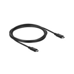 Delock USB-C® Kabel USB4® USB-C® Stecker, USB-C® Stecker 2.00 m Schwarz 86980