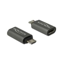 Delock USB 2.0 Adapter [1x USB 2.0 Stecker Micro-B - 1x USB-C® 3.1 Buchse] 65927 0 mm