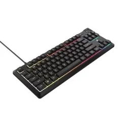 CORSAIR K55 CORE TKL RGB (CH), Gaming-Tastatur, Rubber dome, Kabelgebunden, Schwarz