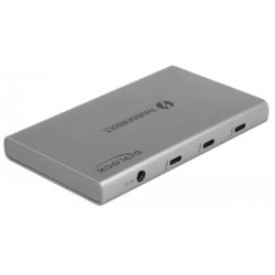 DeLock - 64157 Schnittstellen-Hub Thunderbolt 4 40000 Mbit/s Grau