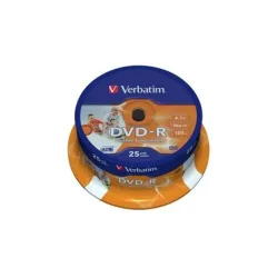Verbatim, Verbatim DVD-R Bedruckbar 16x 4.7 GB 25 Stück