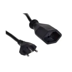 FURBER.power Verlängerungskabel T13-T12 0.5 m Schwarz