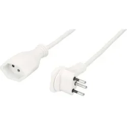 Max Hauri 162583 Strom Verlängerungskabel Weiß 5 m H05VV-F 3G 1,0 mm²