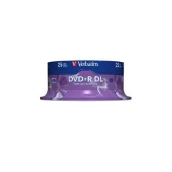 Verbatim DVD+R DL Silber 8x 8.5 GB 25 Stück
