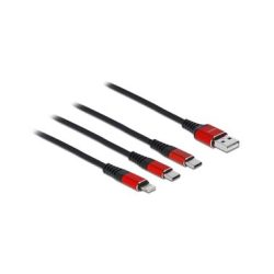 Delock USB-Ladekabel  USB-A - Lightning/USB-C 1 m