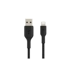 Belkin - USB / Lightning Nylonkabel Belkin 2m, Schwarz, One Size