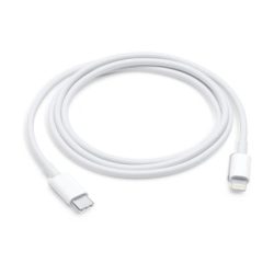 Apple - USB-C to Lightning Cable (1m), USB-C Lade/Sync-Kabel, Weiss, 1 Monat