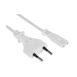 FURBER.power Netzkabel C7-T26 0.5 m Weiss