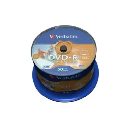 VERBATIM DVD-R Spindle 4.7GB 43533 1-16x fullprint o.L 50 Pcs