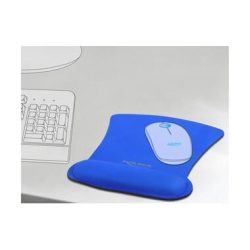 Delock Ergonomische Mausmatte mit Handballenauflage, blau Blau