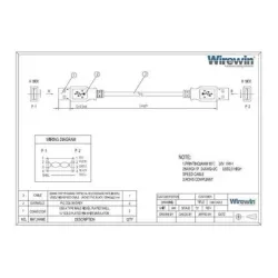 Wirewin USB 2.0-Kabel USB-A - USB-A 2 m