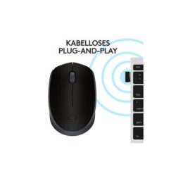 Logitech B170 OEM Funk-Maus Infrarot Integriertes Scrollrad Schwarz