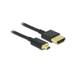 Delock Kabel 4K 60Hz HDMI - Micro-HDMI (HDMI-D), 3 m, Schwarz