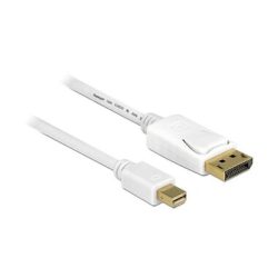 Delock Mini-DisplayPort / DisplayPort Adapterkabel Mini DisplayPort Stecker, DisplayPort Stecker 7.00 m Weiß 83485