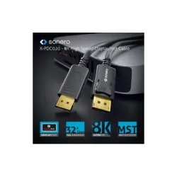 sonero Kabel 8K Displayport 1.4 Stecker <-> Stecker, 8K/60Hz, 1 m