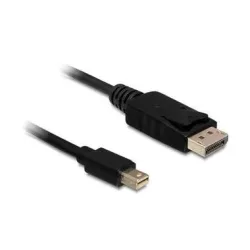 Delock Mini-DisplayPort / DisplayPort Adapterkabel Mini DisplayPort Stecker, DisplayPort Stecker 5.00 m Schwarz 83479