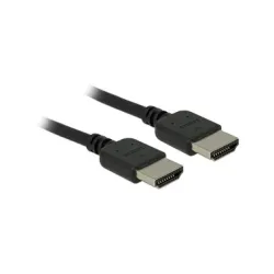 Delock Kabel hochflexibel, 4K 60Hz HDMI - HDMI, 1.5 m, Schwarz