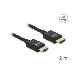 Delock Kabel 8K 60Hz HDMI - HDMI, 2 m, Schwarz